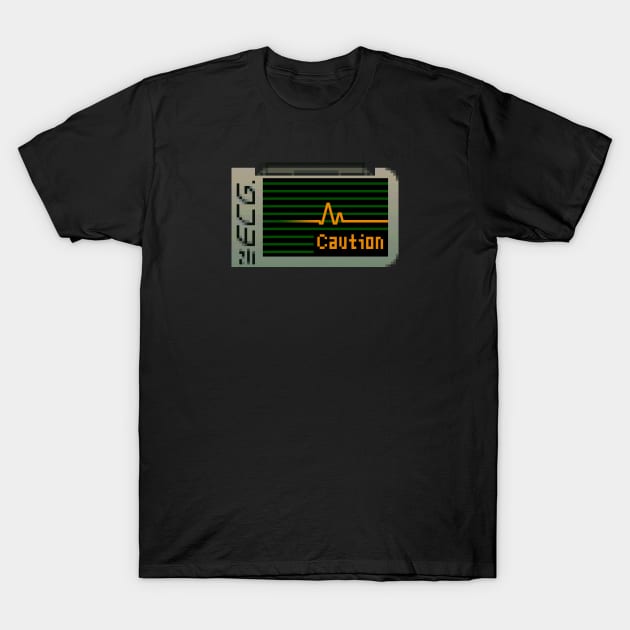 ECG - Caution T-Shirt by CCDesign